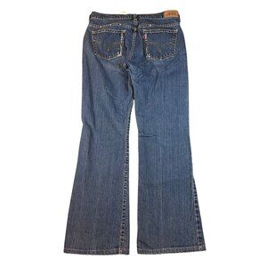 Levis 515 Boot Cut Womens Jeans Blue Denim Bootleg Stretch Medium Wash Size 8